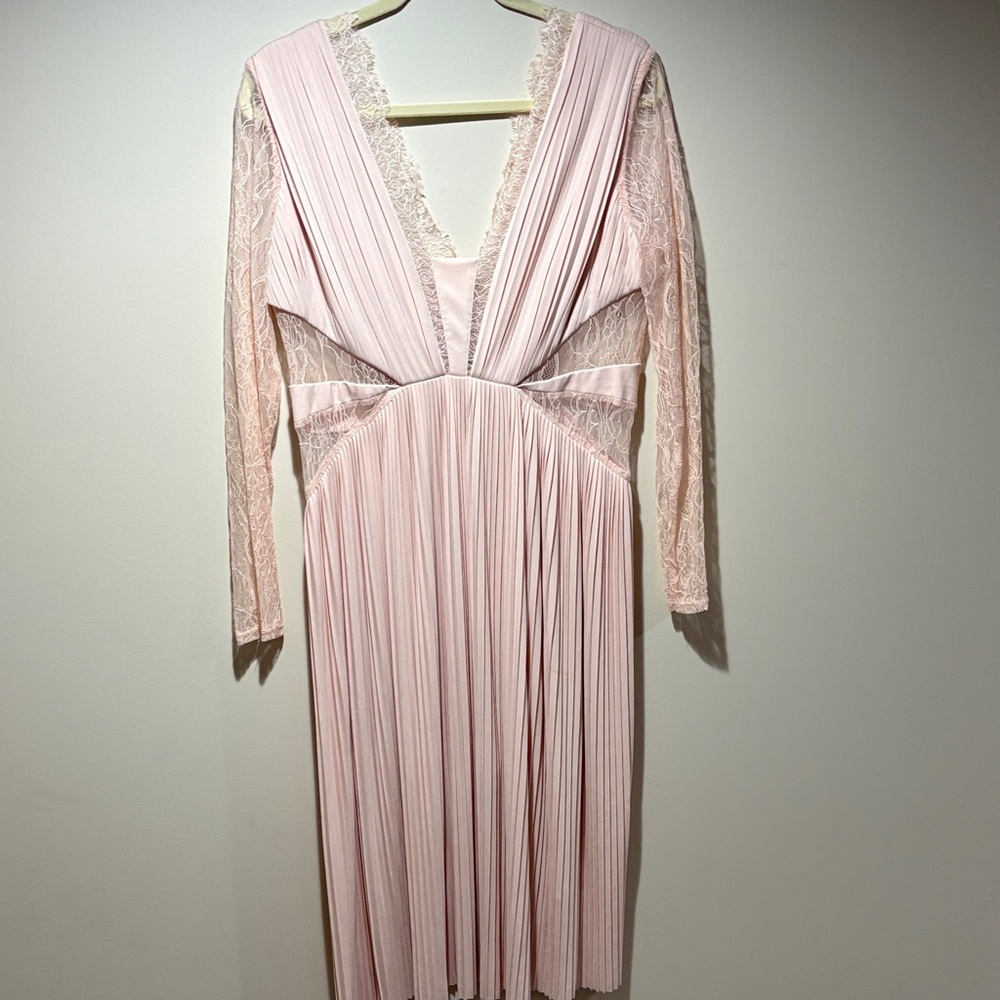 ASOS Blush Pink Lace-Accented Dress
